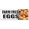 Signmission FARM FRESH EGGS BANNER SIGN organic range free milk dairy cheese brown B-Farm Fresh Eggs - alternate 1